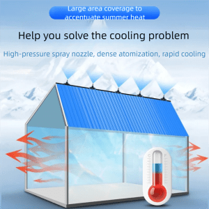 Hot sale water saving mist spraying cooling system workplace roof cooling system